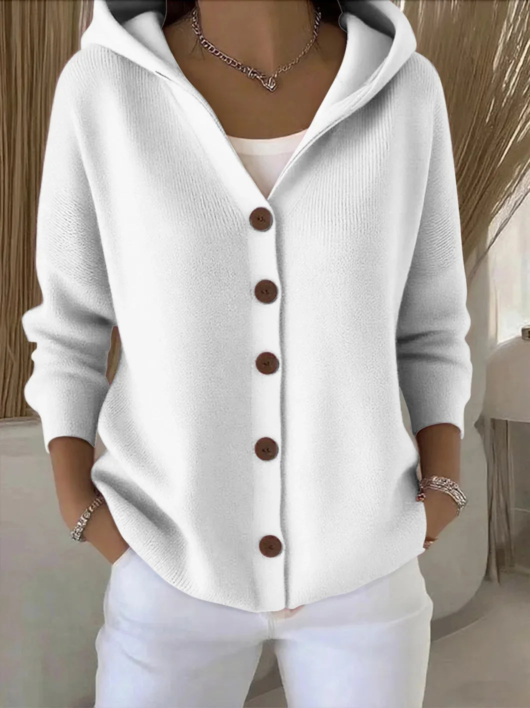 Callie | Hooded Knit Cardigan
