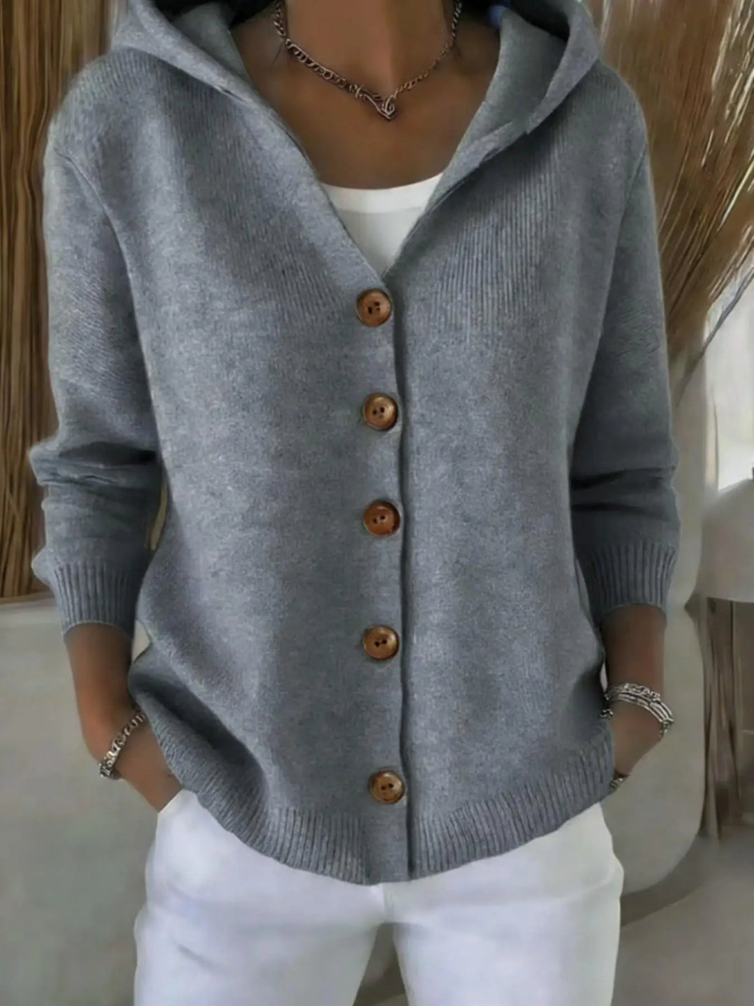Callie | Hooded Knit Cardigan