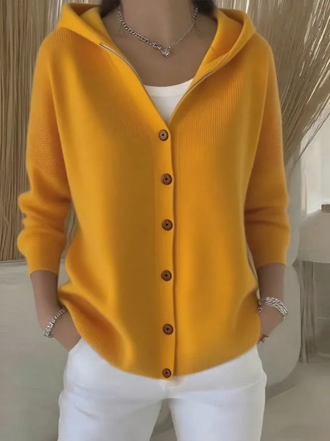 Willow | Hooded Button Cardigan