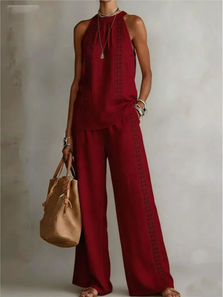 Ruby | Two-Piece Linen Set