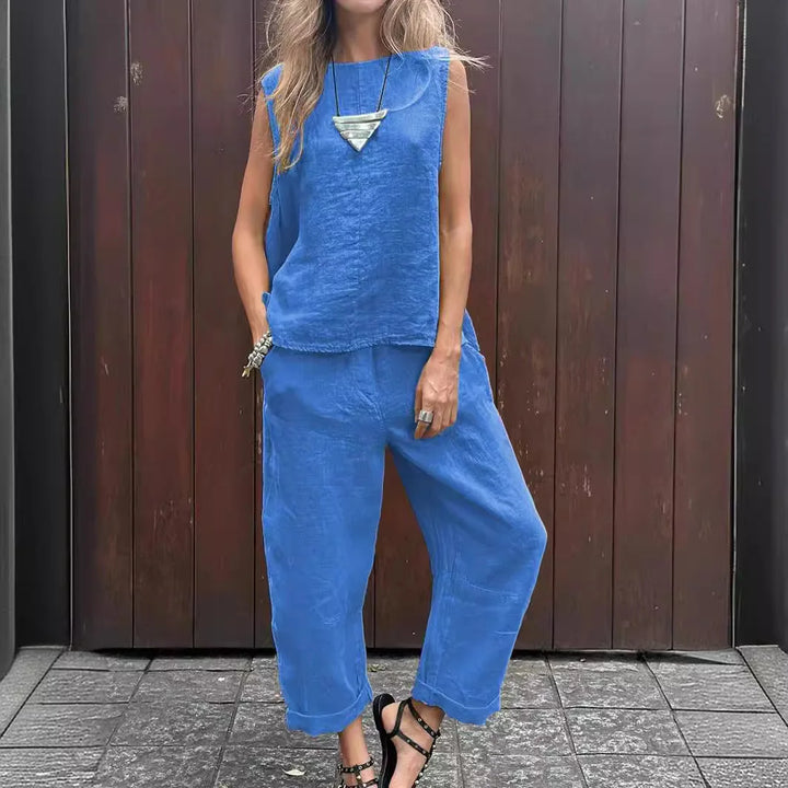 Freya | Two-Piece Linen Set
