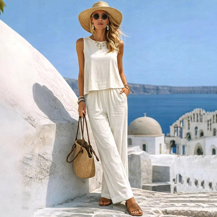 Chloe | Two-Piece Linen Set