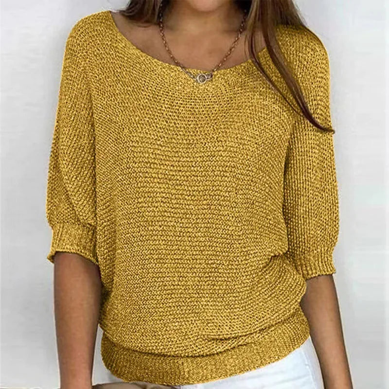 Juno | Half-Sleeve Knit Top