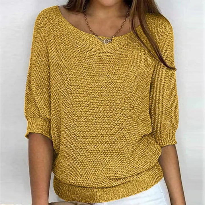 Juno | Half-Sleeve Knit Top
