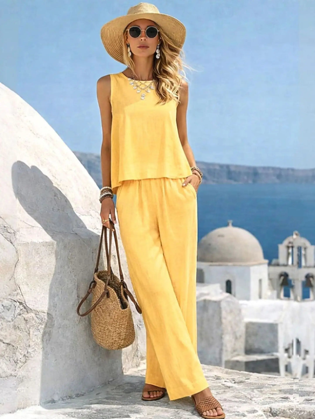 Chloe | Two-Piece Linen Set