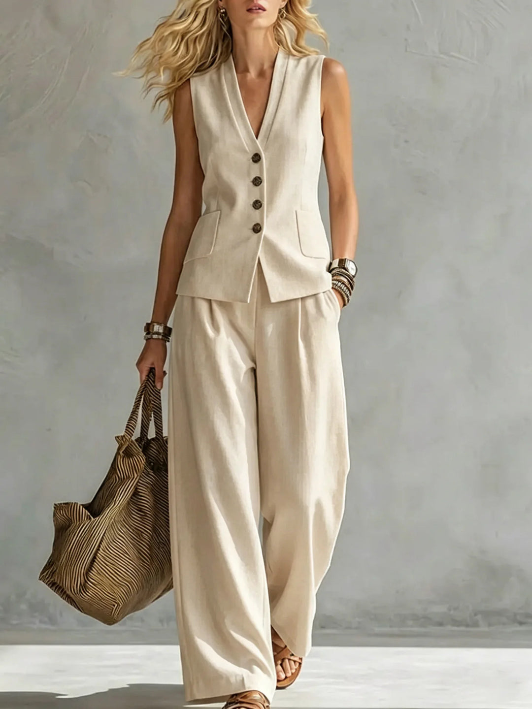 Grace | Two-Piece Linen Set