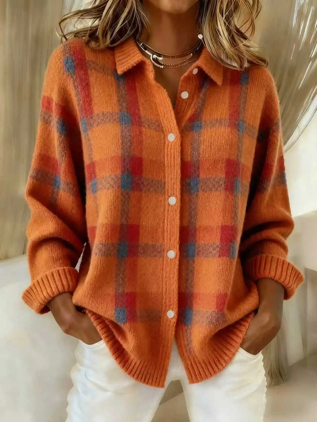 Marlowe | Plaid Longline Cardigan