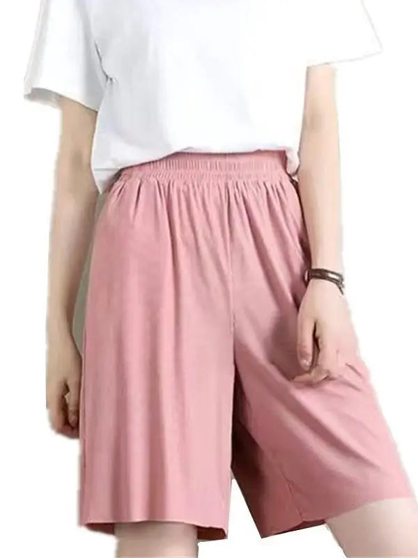 Freya | Ice-Silk Wide-Leg Shorts