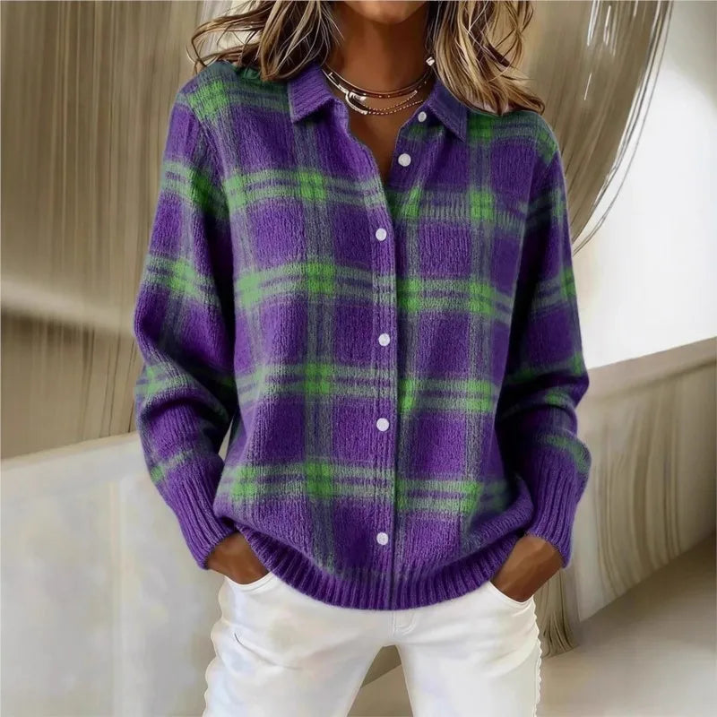 Marlowe | Plaid Longline Cardigan