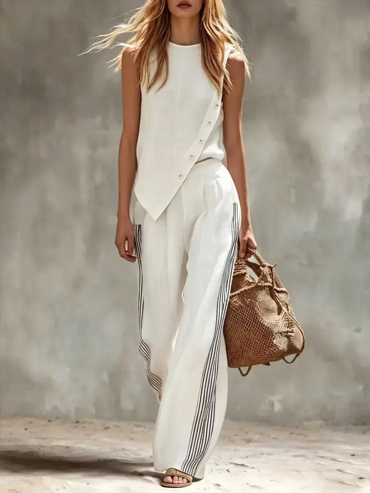 Olive | Two-Piece Linen Set
