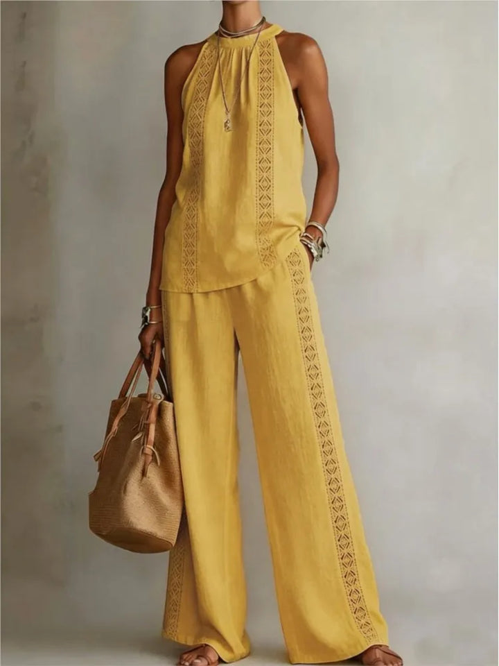 Ruby | Two-Piece Linen Set
