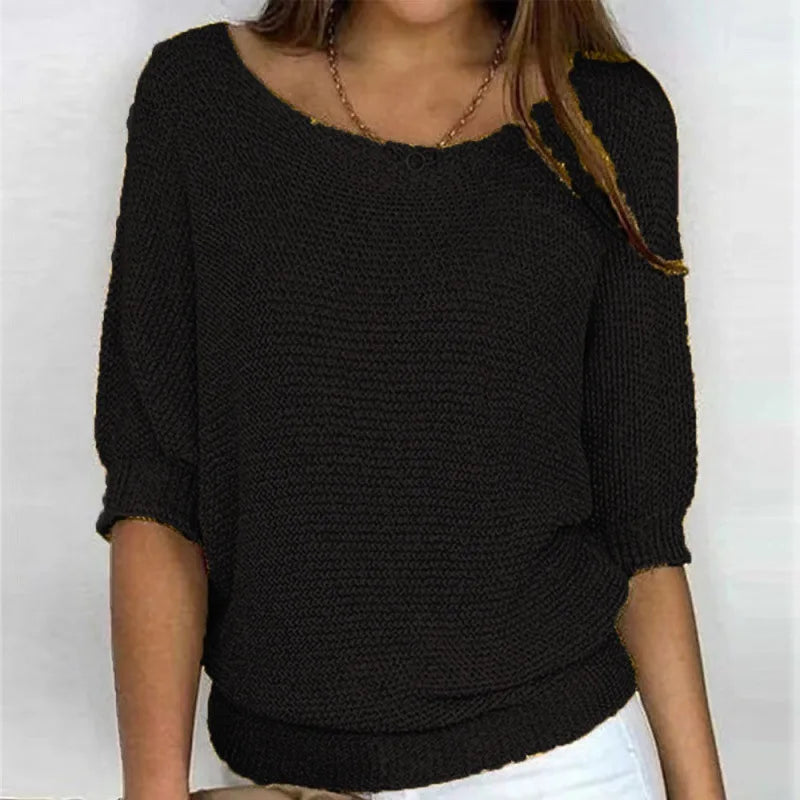 Juno | Half-Sleeve Knit Top