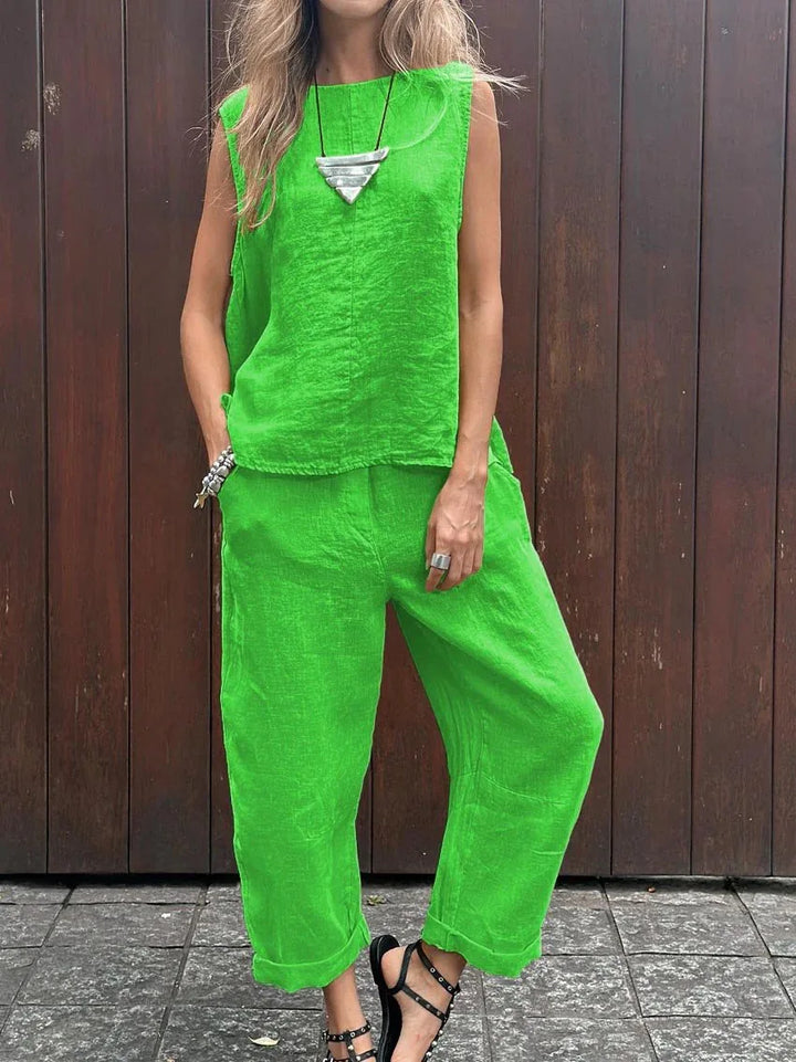 Freya | Two-Piece Linen Set