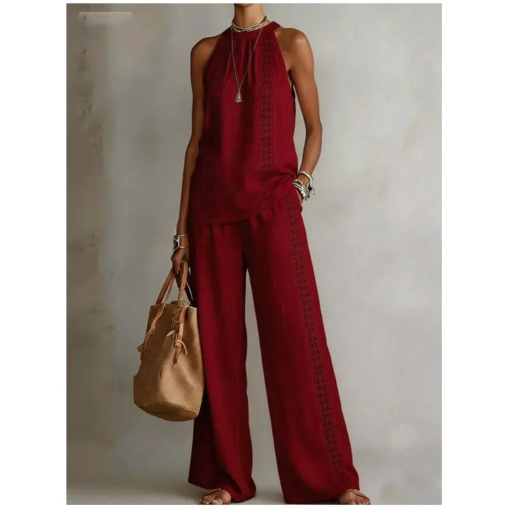 Ruby | Two-Piece Linen Set