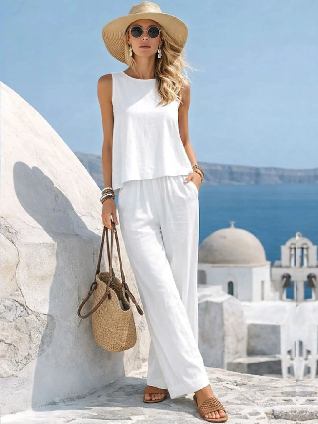 Chloe | Two-Piece Linen Set
