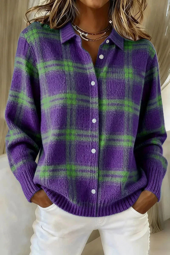 Marlowe | Plaid Longline Cardigan