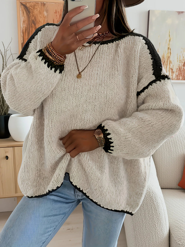Astrid | Colour-Block Drop-Shoulder Jumper