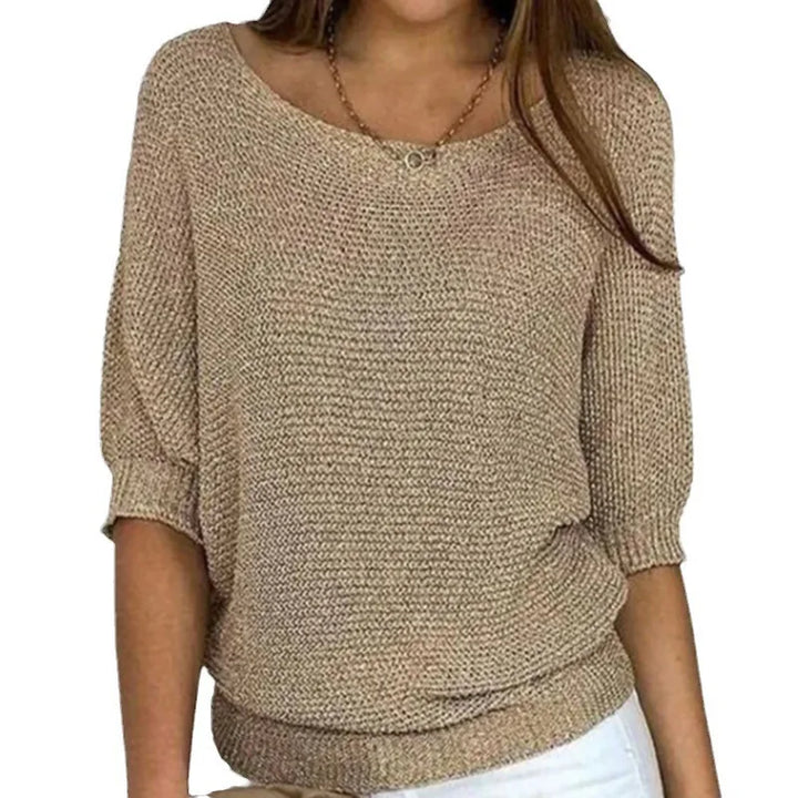 Juno | Half-Sleeve Knit Top