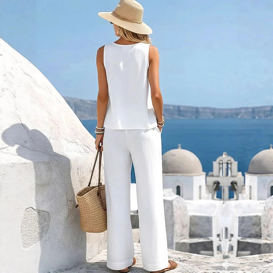 Chloe | Two-Piece Linen Set