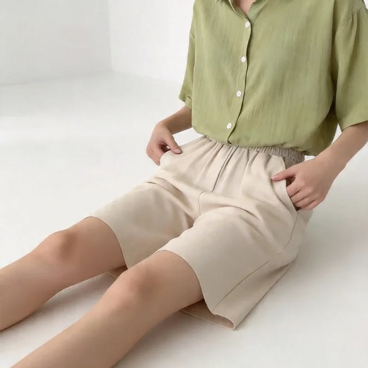 Freya | Ice-Silk Wide-Leg Shorts