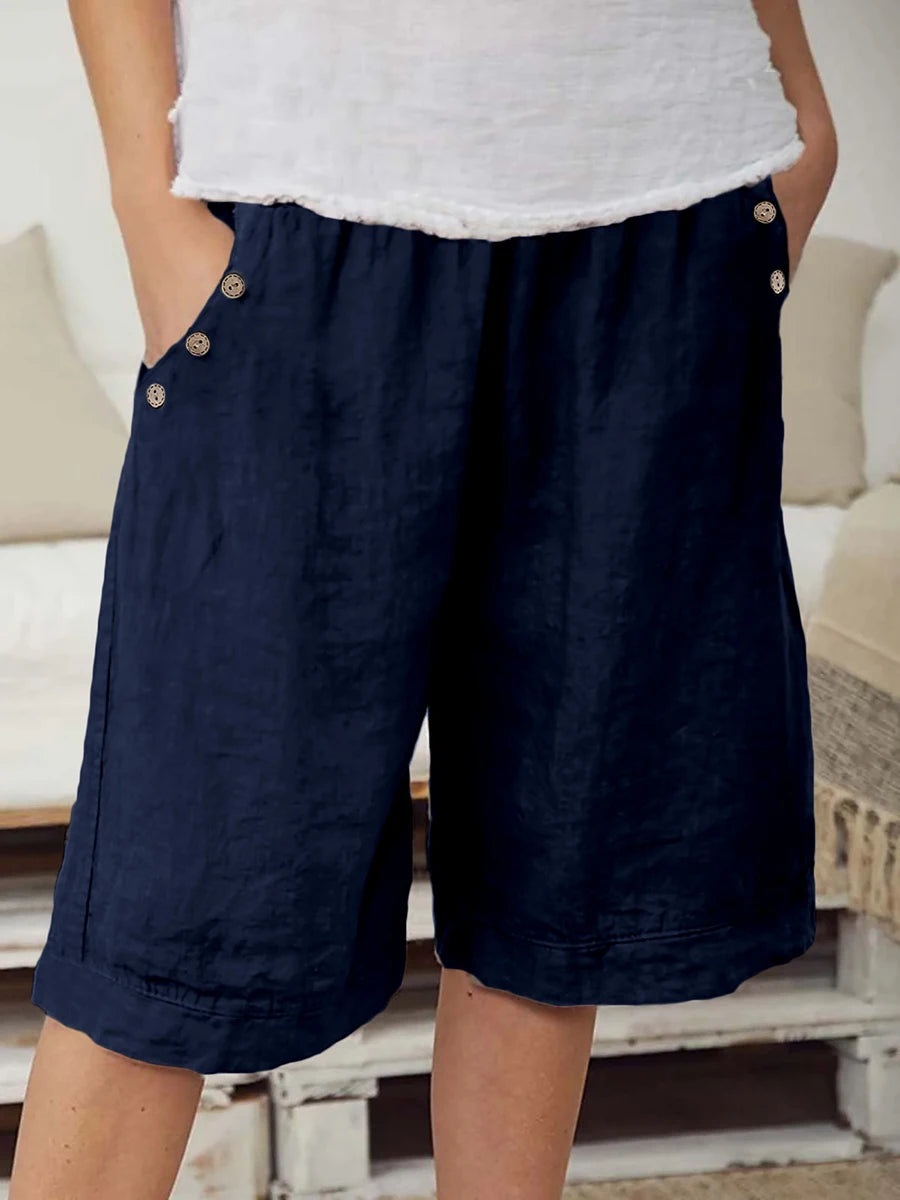 Reeve | Wide-Leg Elastic-Waist Shorts