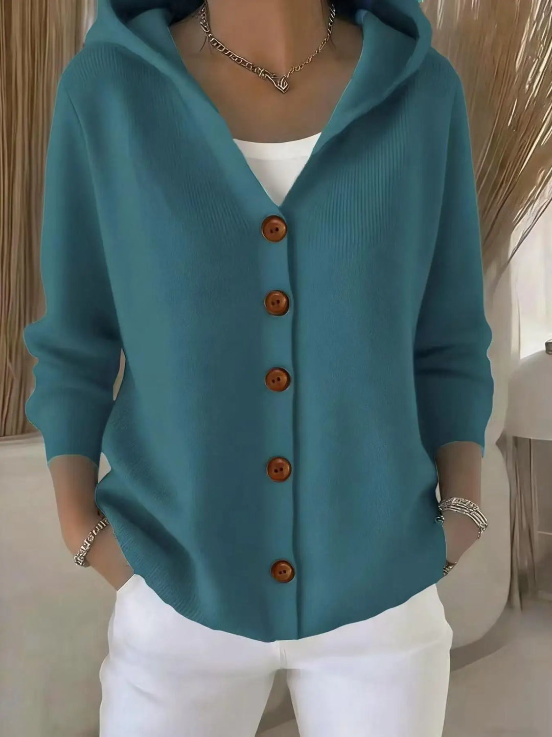 Callie | Hooded Knit Cardigan