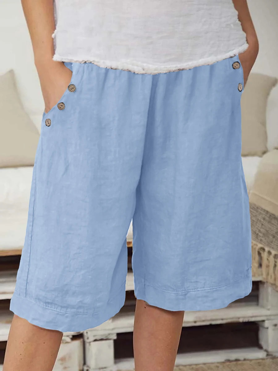 Reeve | Wide-Leg Elastic-Waist Shorts