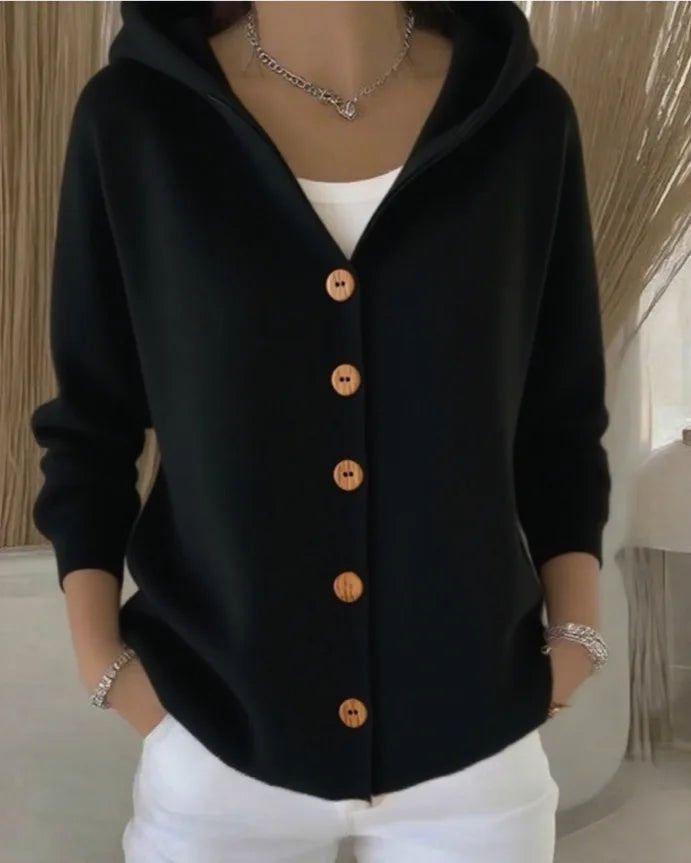 Willow | Hooded Button Cardigan