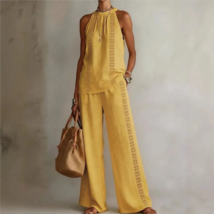 Ruby | Two-Piece Linen Set