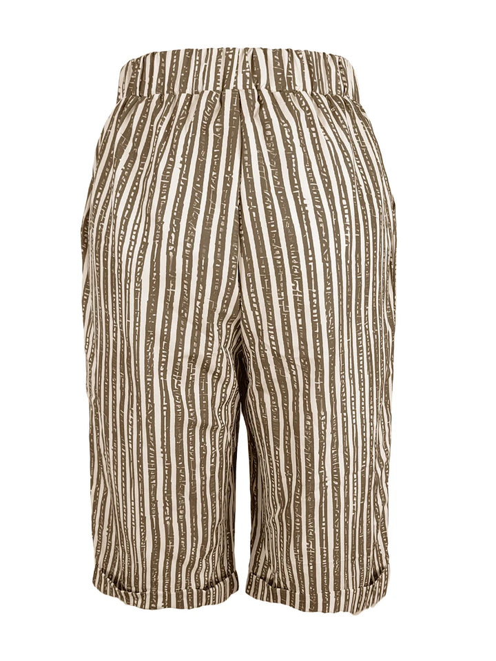 Stevie | Striped Bermuda Shorts