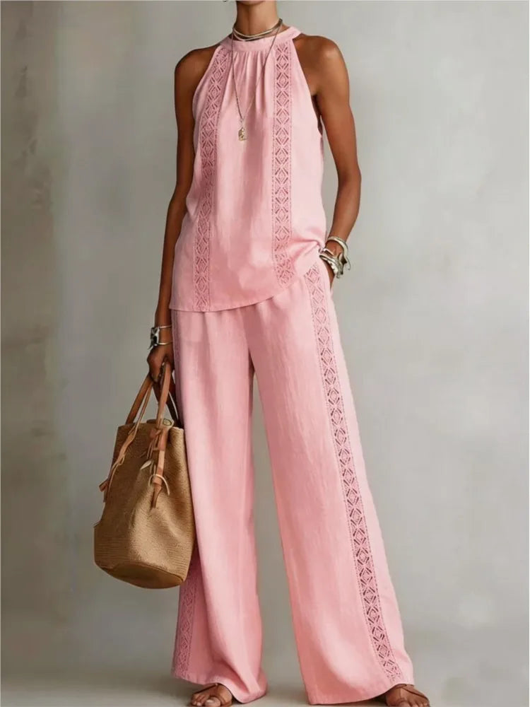 Ruby | Two-Piece Linen Set
