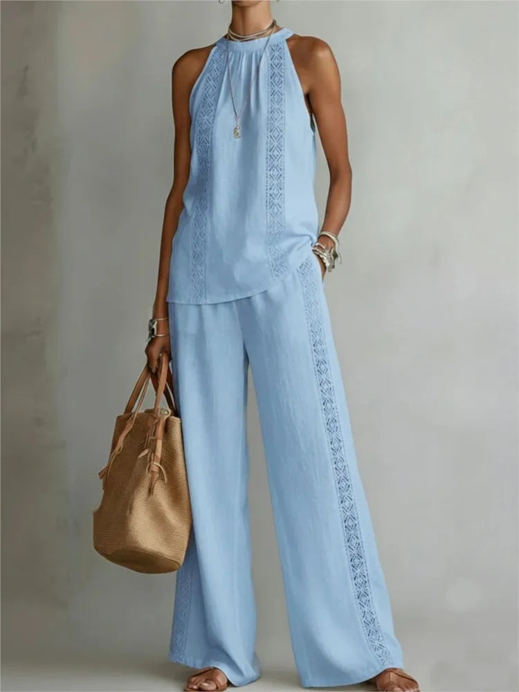 Ruby | Two-Piece Linen Set
