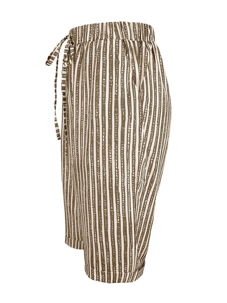 Stevie | Striped Bermuda Shorts