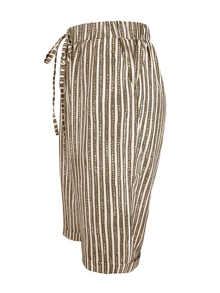 Stevie | Striped Bermuda Shorts