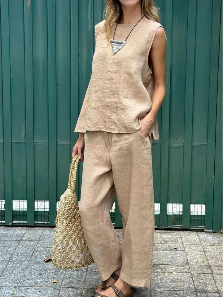 Freya | Two-Piece Linen Set