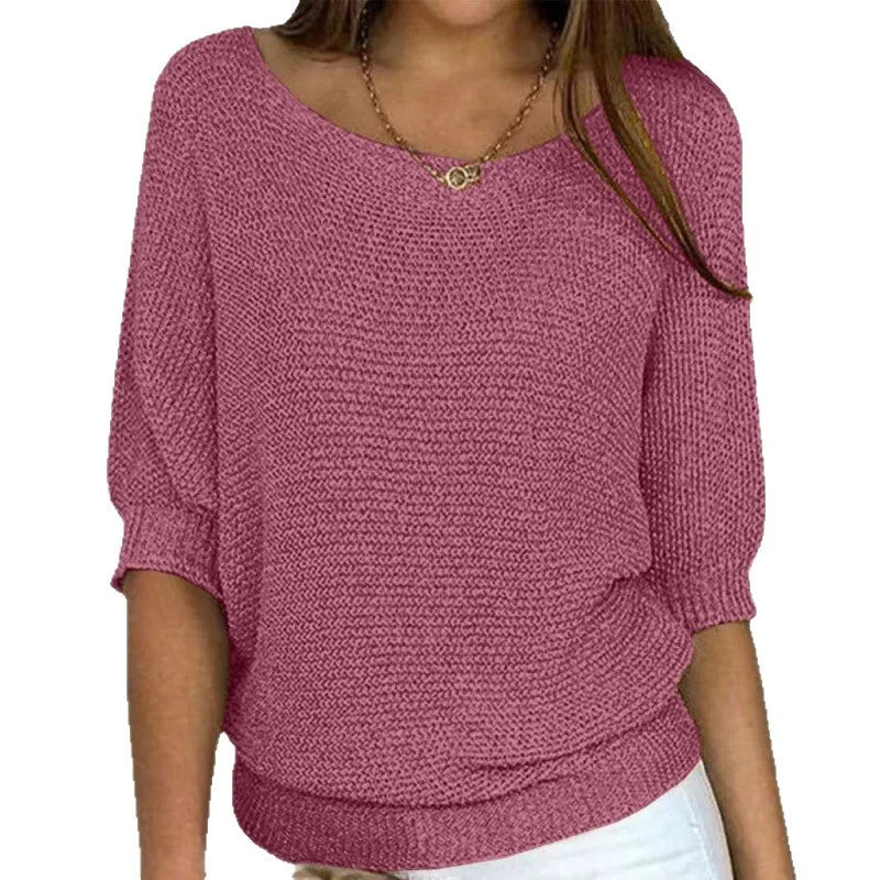 Juno | Half-Sleeve Knit Top