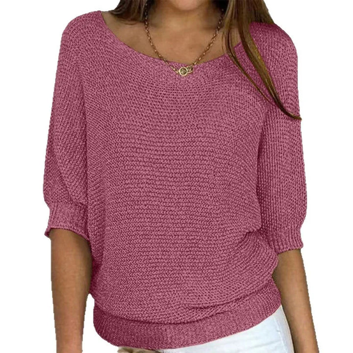 Juno | Half-Sleeve Knit Top