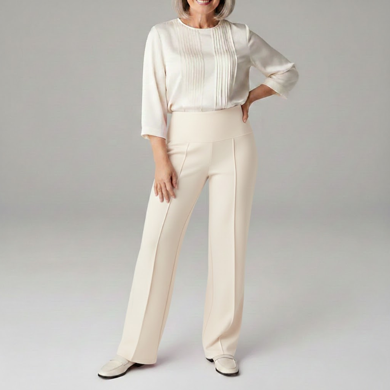Marli | Flattering Tapered Leg Comfort Pants with Pockets