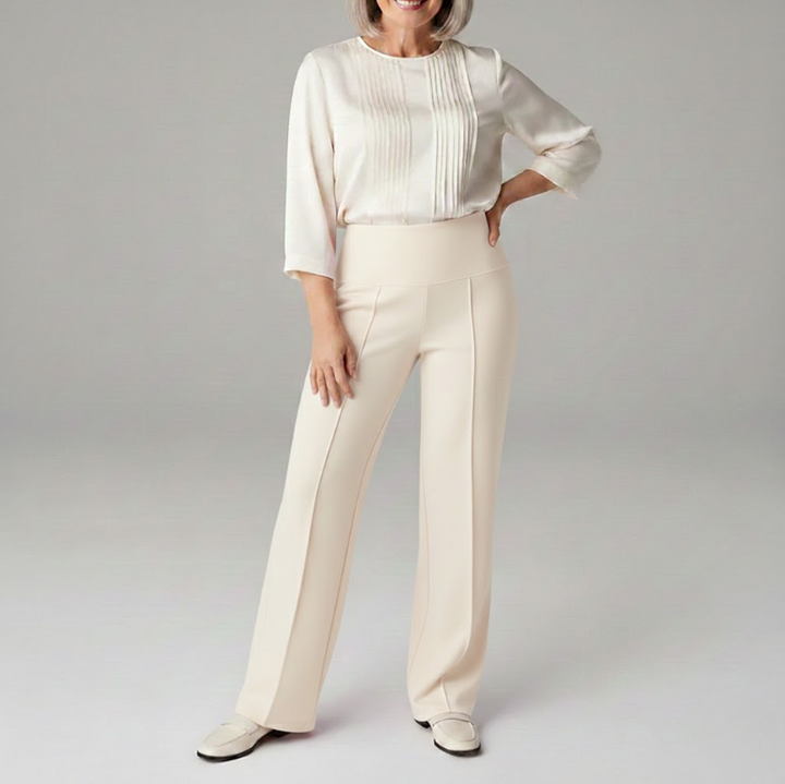 Marli | Flattering Tapered Leg Comfort Pants with Pockets