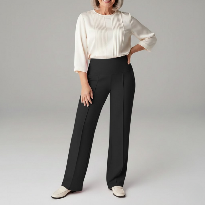 Marli | Flattering Tapered Leg Comfort Pants with Pockets