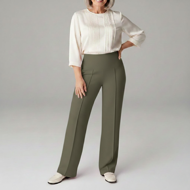 Marli | Flattering Tapered Leg Comfort Pants with Pockets