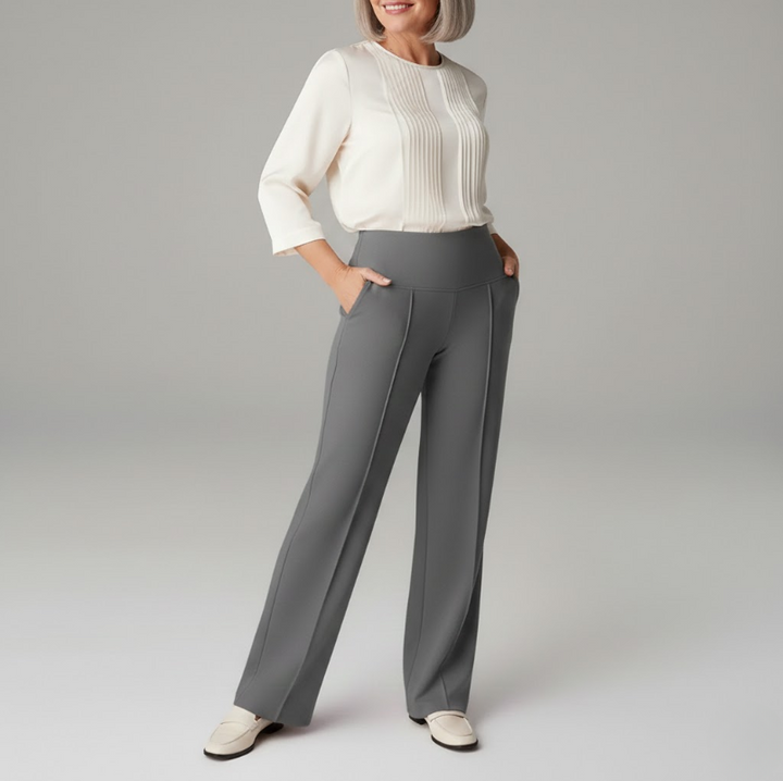 Marli | Flattering Tapered Leg Comfort Pants with Pockets
