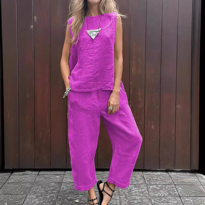 Freya | Two-Piece Linen Set