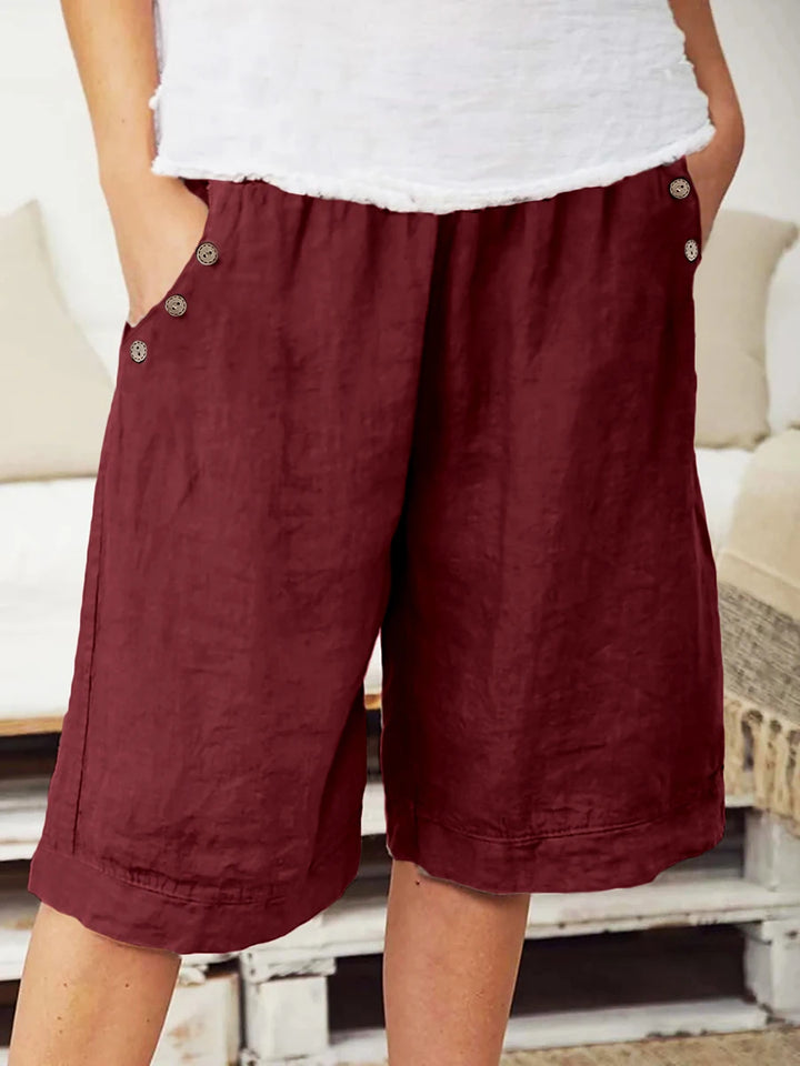 Reeve | Wide-Leg Elastic-Waist Shorts