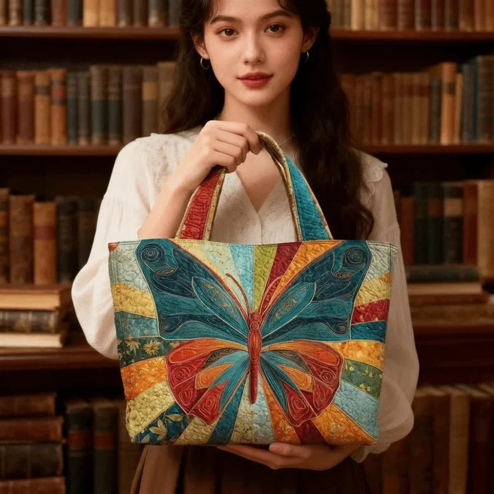 Butterfly Patterns Quilted Tote