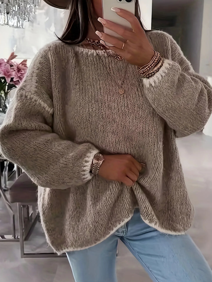 Astrid | Colour-Block Drop-Shoulder Jumper