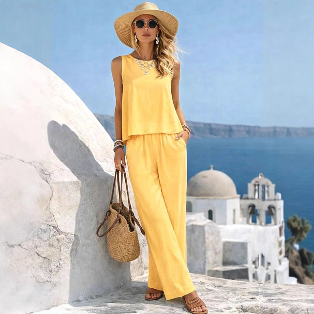 Chloe | Two-Piece Linen Set