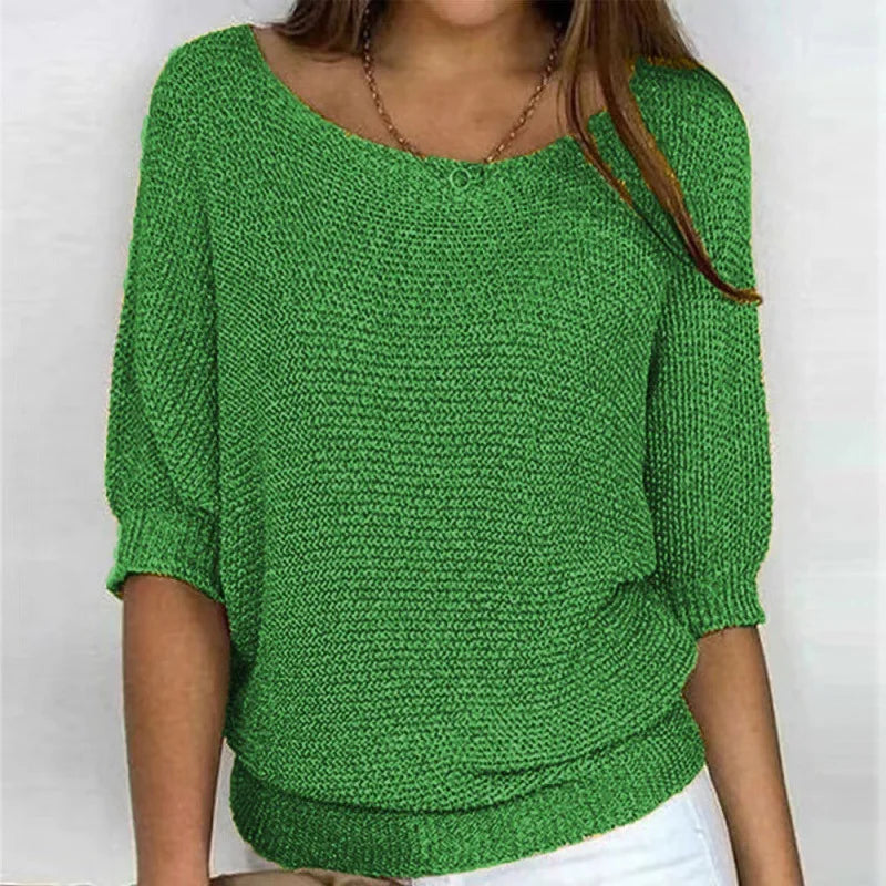Juno | Half-Sleeve Knit Top