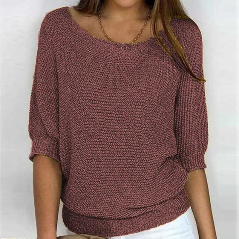 Juno | Half-Sleeve Knit Top