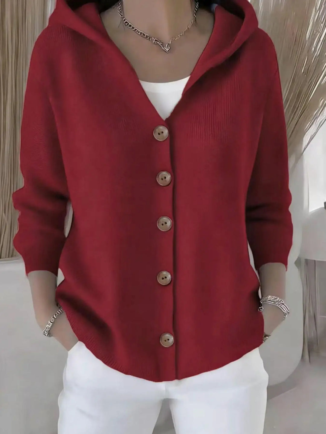 Callie | Hooded Knit Cardigan